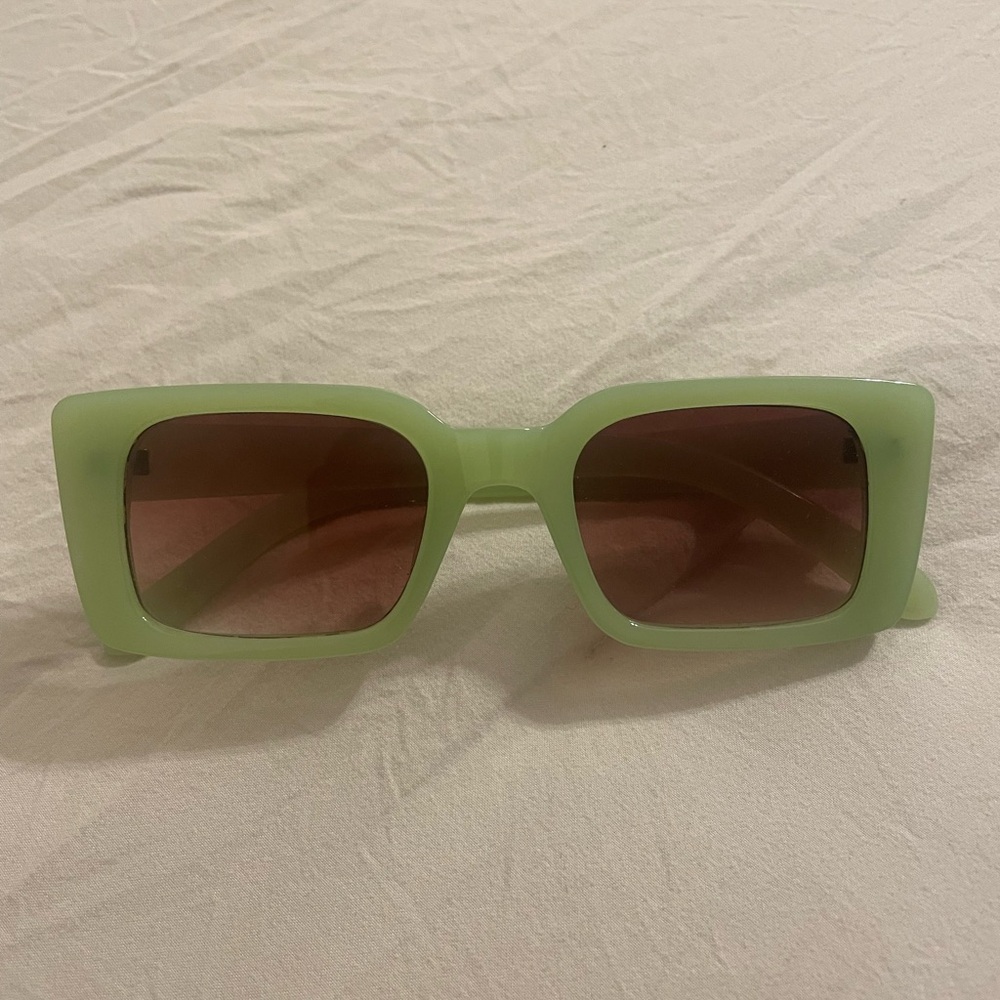 Glassons green sunglasses